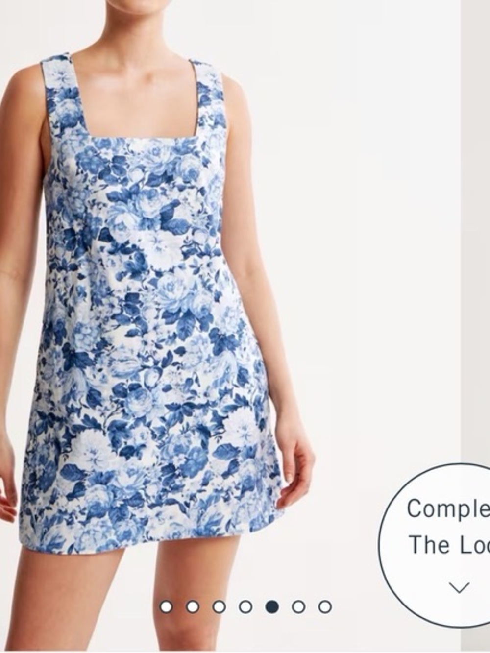 Abercrombie & Fitch Blue and White Floral Mini Dress